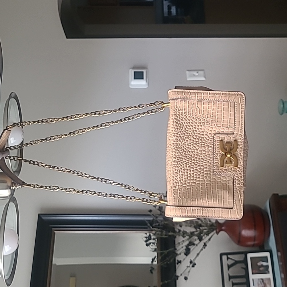 Sam Edelman Croc Leather Crossbody/Shoulder Bag.
